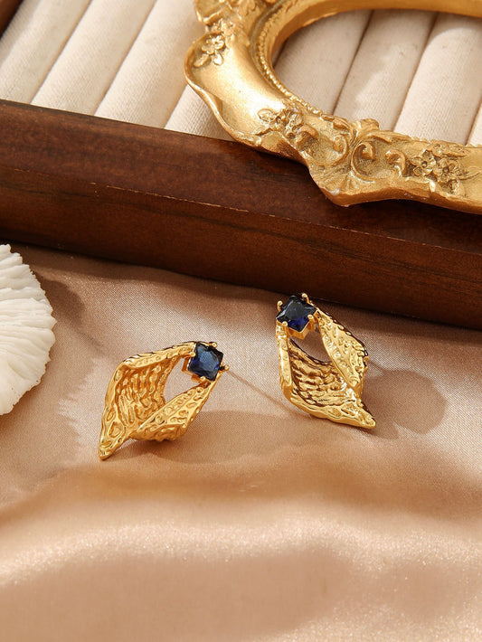 GOLD STUD EARRINGS