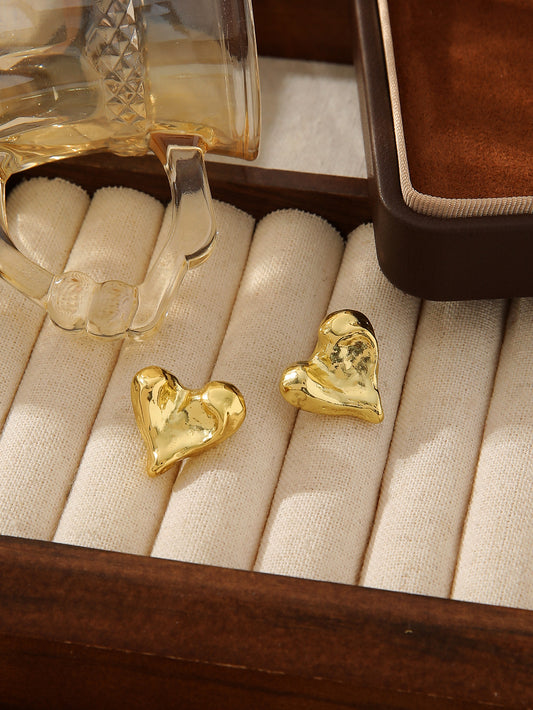 HEART STUD EARRINGS