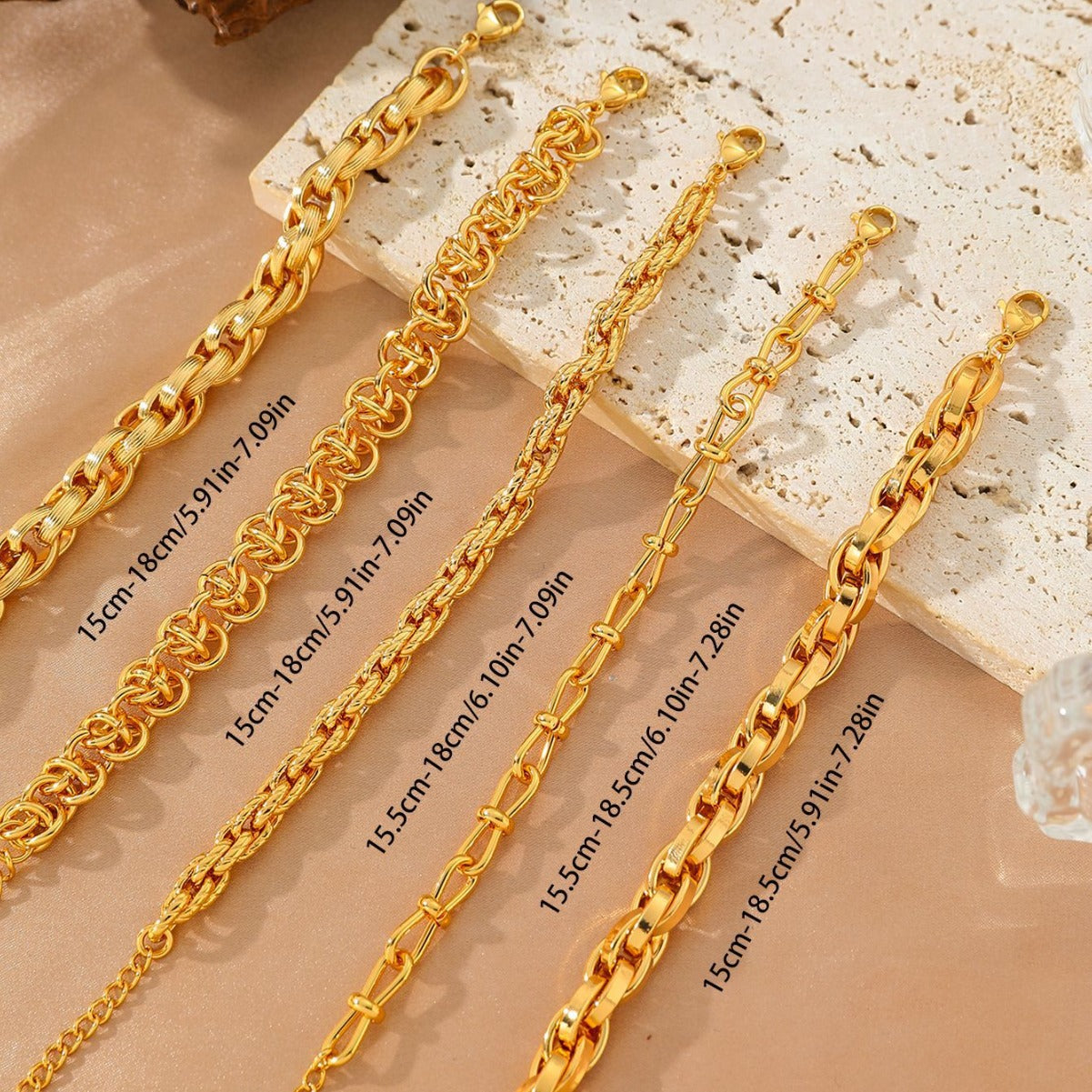 GOLD CHAIN BRACELETS