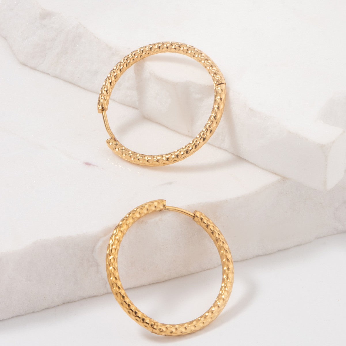 GOLD HOOP EARRINGS