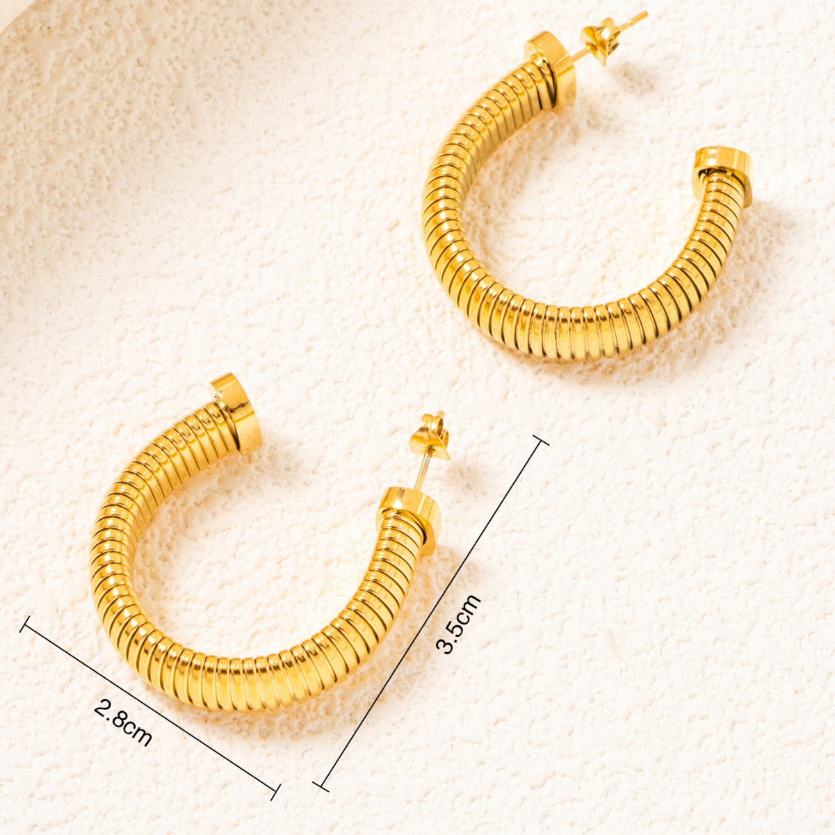 GOLD HOOP EARRINGS