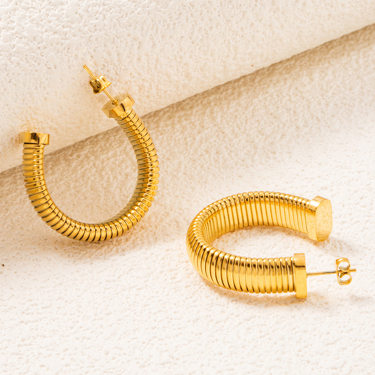 GOLD HOOP EARRINGS