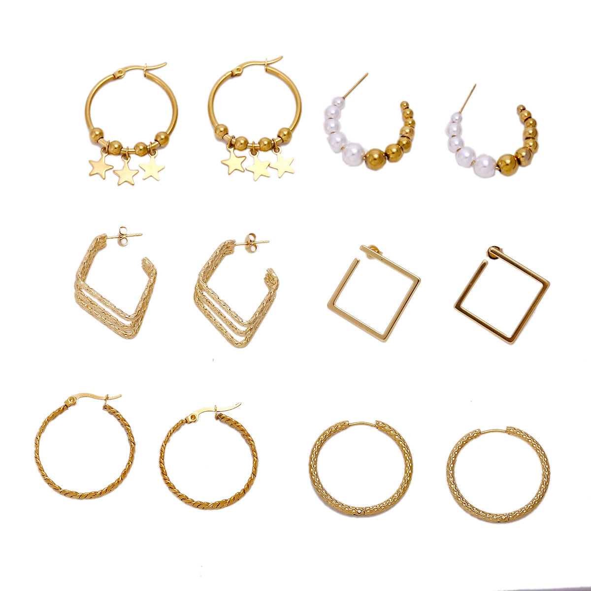 GOLD HOOP EARRINGS