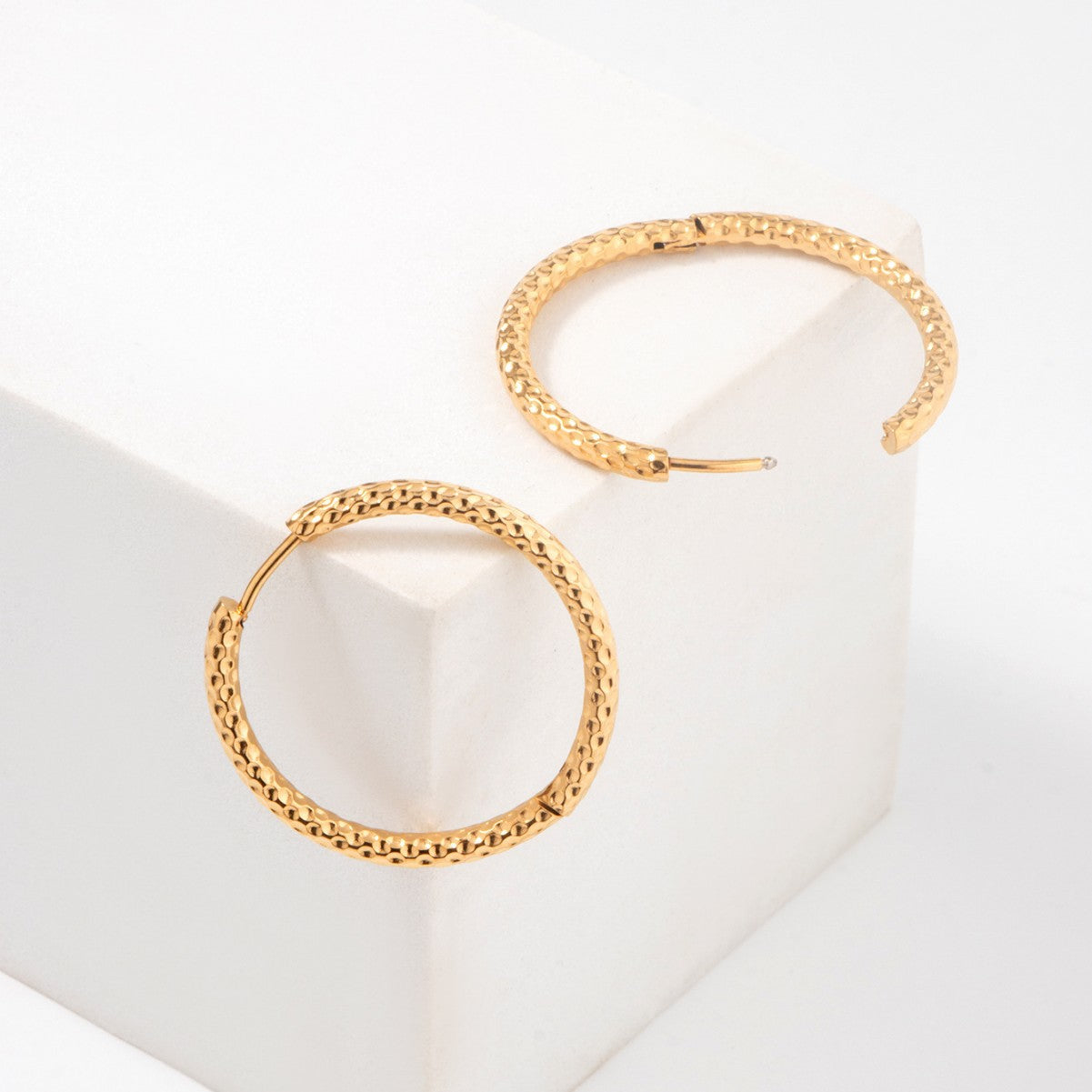 GOLD HOOP EARRINGS