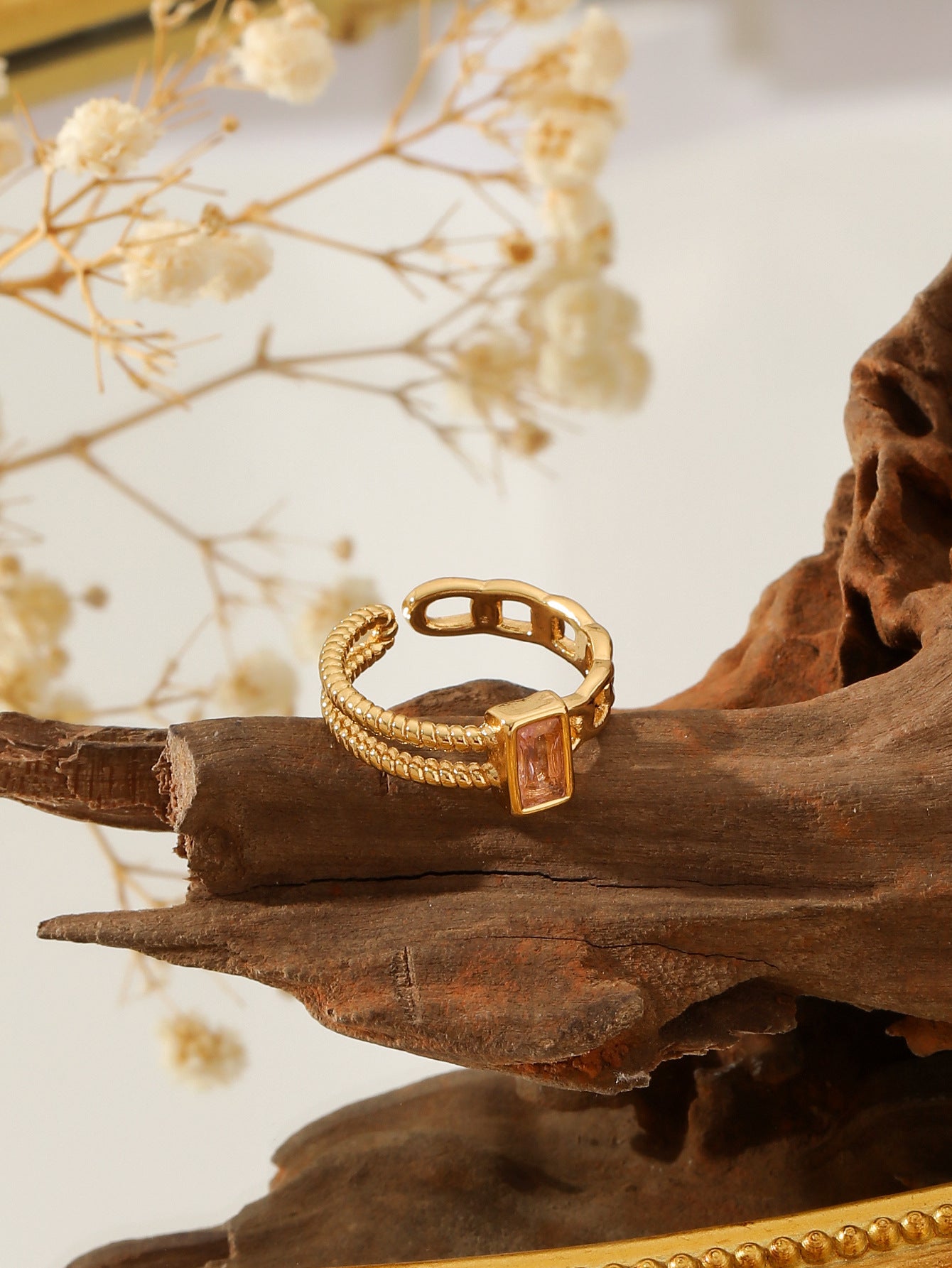 CZ GOLD OPEN RINGS