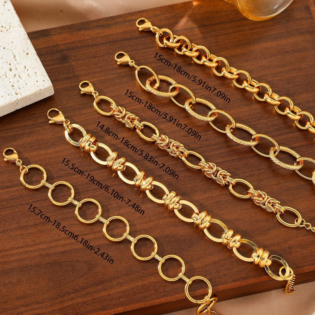 GOLD  LINK BRACELETS